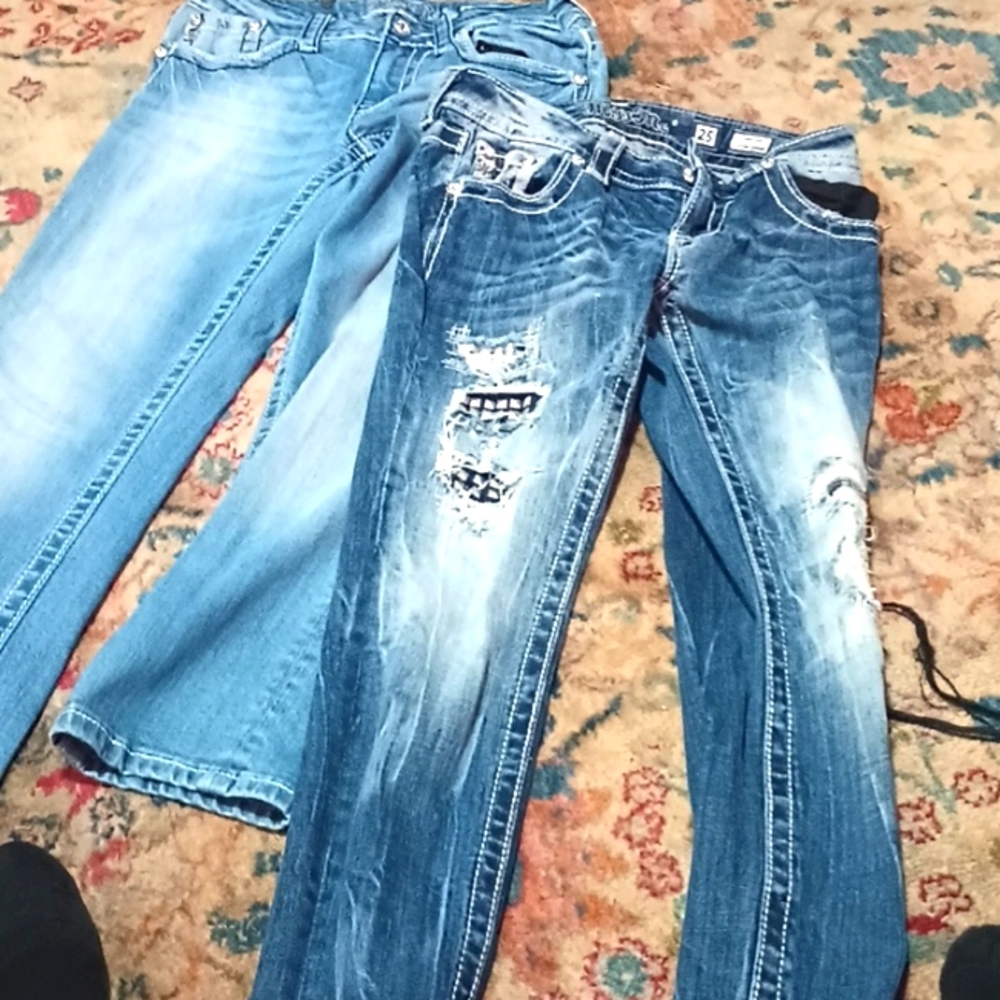 2 pair o Miss me jeans